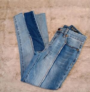 Blank NYC multi-tone denim skinny jeans Size 29 Patchwork Pattern